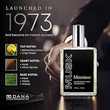 ★香水 ダナ Monsieur MUSK ムッシュ ムスク EDC 120ml★ MONSIEUR MUSK EAU DE TOILETTE SPRAY 4.0 FL OZ / 120 ML